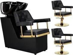 Перукарська Мийка Calissimo Ezra Zestaw Myjnia Fryzjerska I 2X Fotel Fryzjerski Hydrauliczny Київ - фото 1