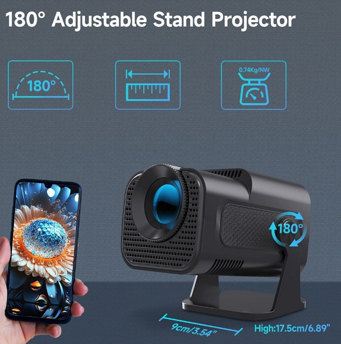 Проектор ‼️Magcubic HY320 mini‼️  Android 11 портативний для кінотеатр. Київ - фото 2