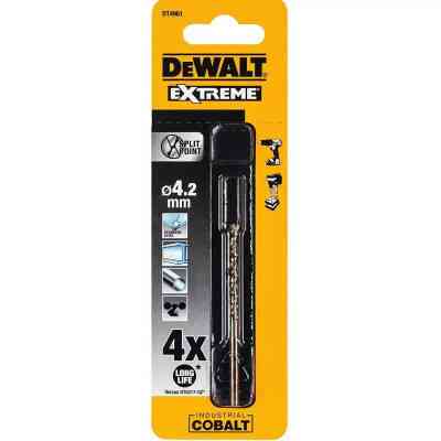 Сверло DeWALT EXTREME INDUSTRIAL COBALT HSS-CO, 4,2 х 75 х 43 мм (DT4961) Винница