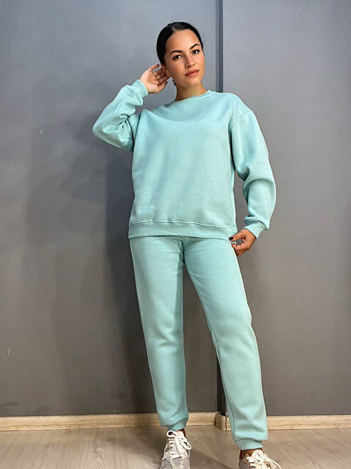 Штани жіночі Pepper&mint 24-13 спортивні джоггери резинка на талії утеплені бірюзові, бірюзовий, L Київ - фото 2