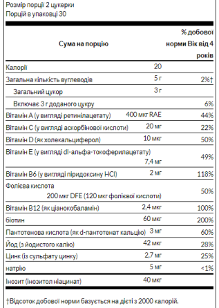 Kids Multivitamin - 60 gummies Mixed fruit Киев