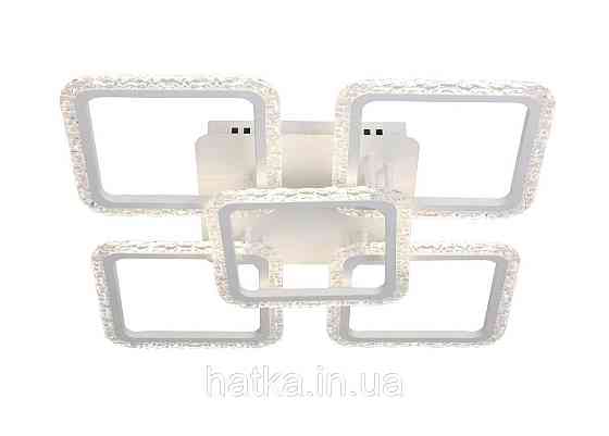 Люстра потолочная светодиодная VALESO Акрил/Металл Белый 130W 2966/4+1 Киев