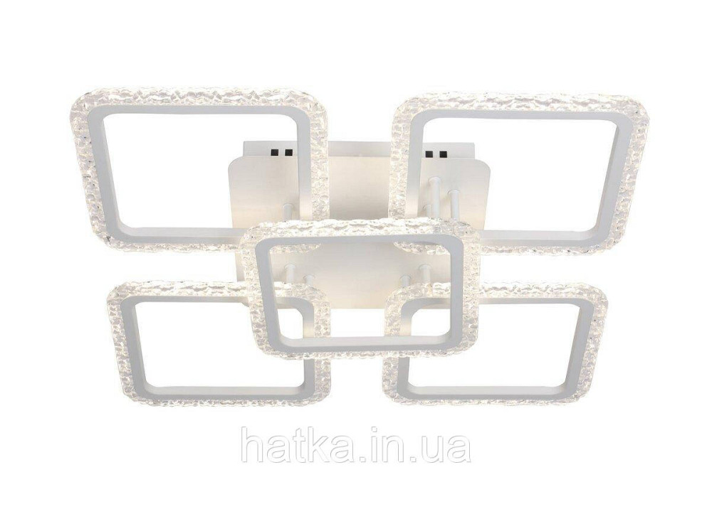 Люстра потолочная светодиодная VALESO Акрил/Металл Белый 130W 2966/4+1 Киев - изображение 1