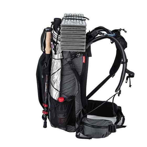 Рюкзак туристический Naturehike Rock NH19BP095, 60+5 л, графит в клетку Киев