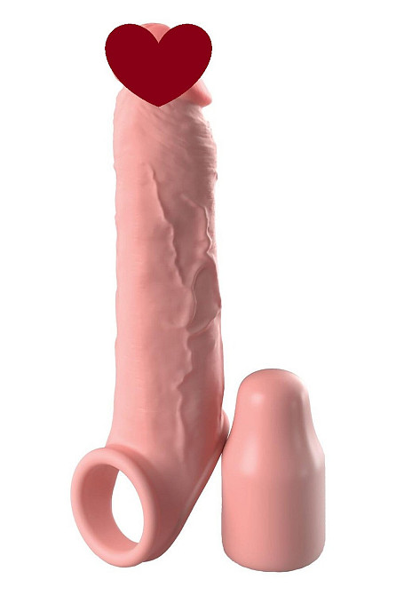 Насадка на пеніс Pipedream Fantasy X-tensions Elite бежева, 21 см Sex Aura Київ - фото 1