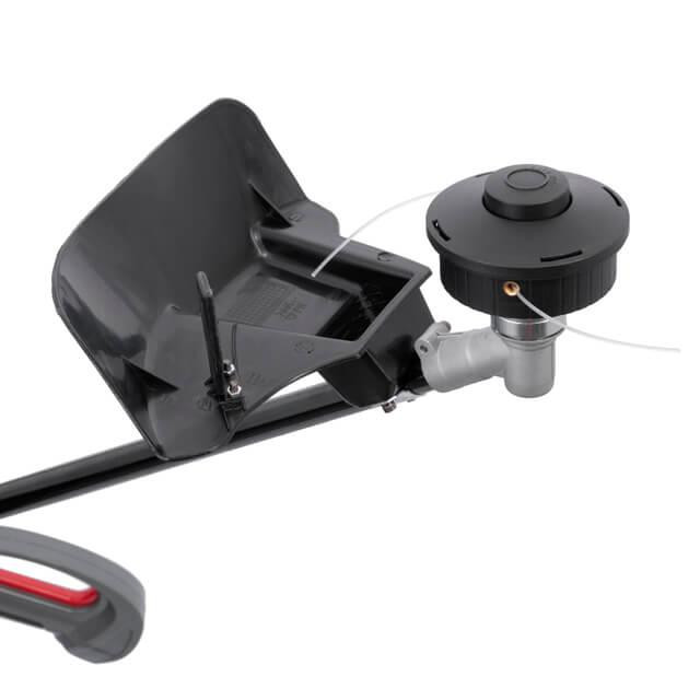 Тример електричний, 1,2 кВт, 7500 об/хв, ширина зрізання 255/380 мм, плавний пуск, котушка + 3-лопатевий ніж INTERTOOL DT-2246 Київ - фото 4