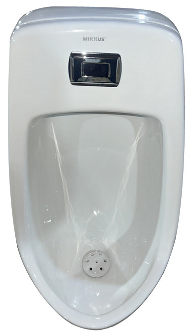 Пісуар підвісний Mixxus Premium BEVEL-1001 390x395x795mm з ІЧ-датчиком автоматичного змиву (MP6661) Київ - фото 2