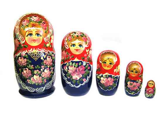 Статуетка Матрьошка з дерева 5 шт Київ