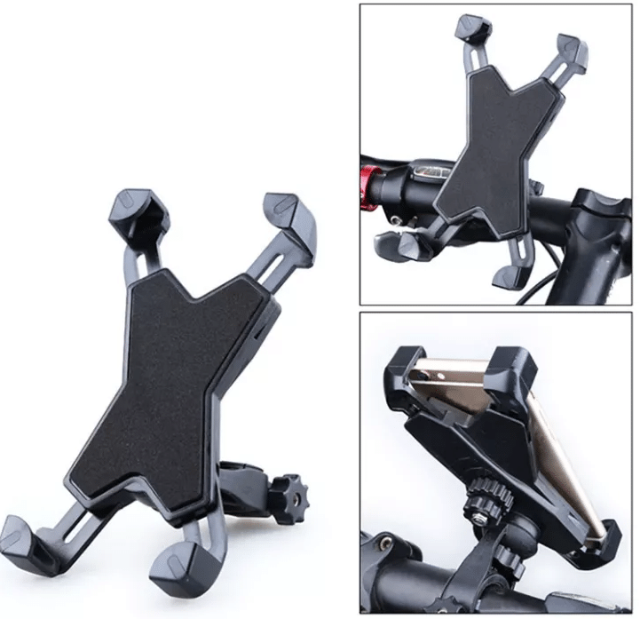 Держатель, подставка для телефона на руль велосипеда Feel Fit черный Бровары - изображение 2