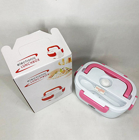Ланч бокс для школи Lunch Heater 220 V, Судочок для їжі з двома відділеннями, Ланчбокс 3 відділення KF-32 Львів - фото 1