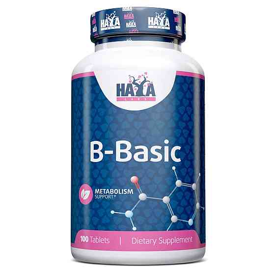Комплекс витаминов В Haya Labs B-Basic 100 Tabs Луцк