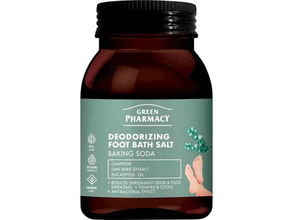 Соль для ванны ног 400г бутылка Deodorizing Foot Bath Salt Дезодорирующая ТМ GREEN PHARMACY Киев - изображение 1