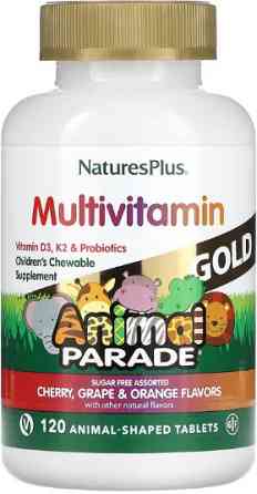 Мультивитамины для детей Nature's Plus Gold Assorted Chewable 120 tabs Киев