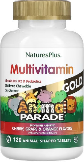 Мультивитамины для детей Nature's Plus Gold Assorted Chewable 120 tabs Киев - изображение 1