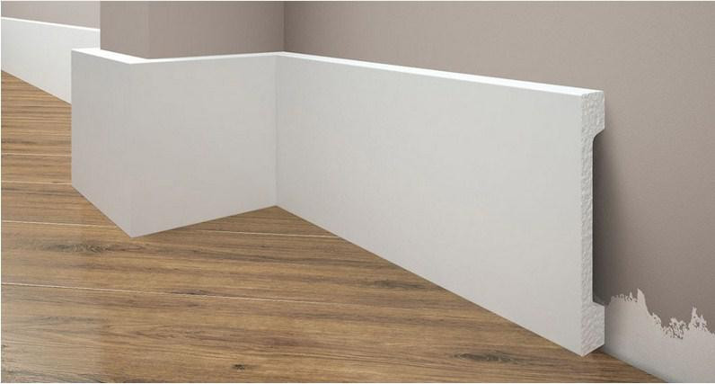 Плинтус под покраску из дюрополимера Элегант LPC - 29 (2м.п.) 99х16мм Днепр - изображение 1