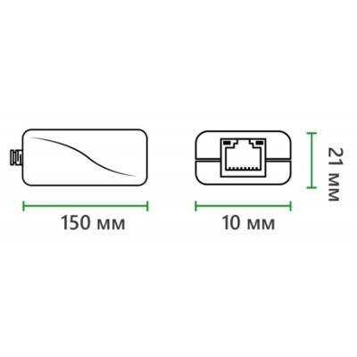Адаптер PoE Greenvision POE 48-12V (6545) Вінниця - фото 3