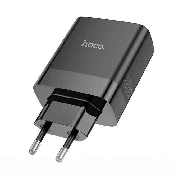 Адаптер мережевий HOCO C127A 3USB, Type-C, 45W, QC, чорний Винница