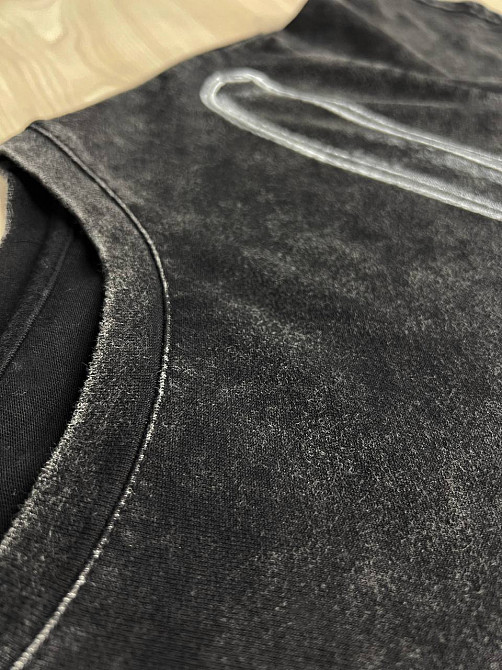 Футболка жіноча A-N 2732 варена коротка широка малюнок корсет бра, чорний, one size Київ - фото 17