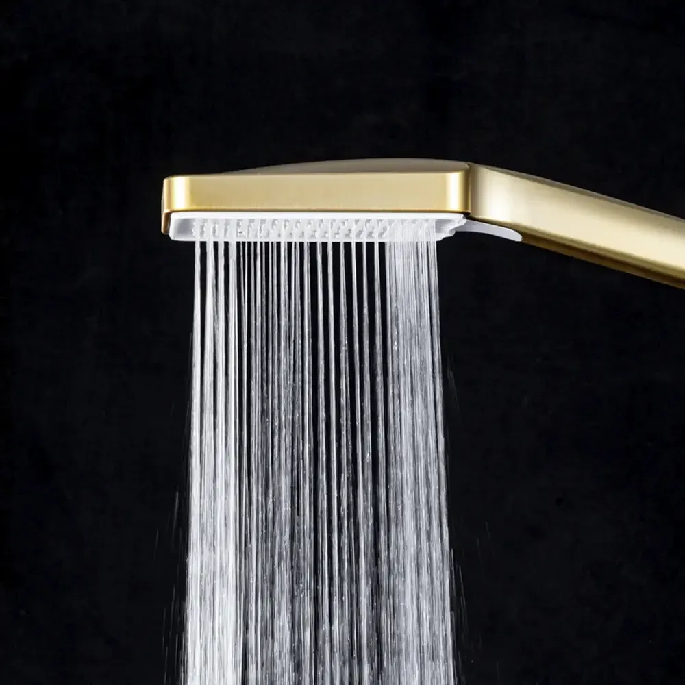 Змішувач для ванни FRAP F3276-3 з душовим гарнітуром, золотий сатин Київ - фото 8