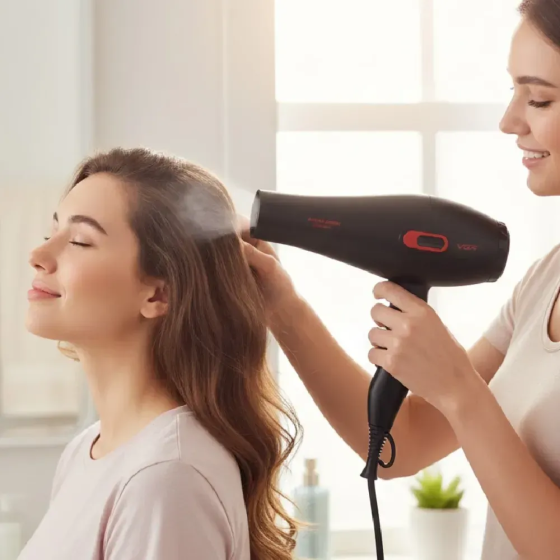 Фен профессиональный VGR V-471 (3 уровня обдува, 3 уровня температуры) 2800W 3 насадки Черный Киев