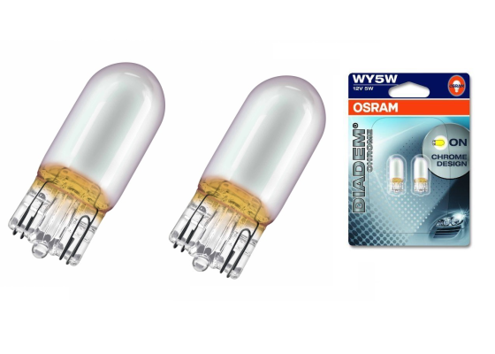 Комплект вказівних ламп розжарювання OSRAM 2827DC-02B Diadem Chrome WY5W 12V W2,1X9,5D 10X2 Blister Харків