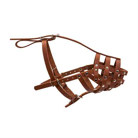 Намордник твердий "CoLLaR" (доберман, вівчарка, сеттер великий) коричневий Коломия