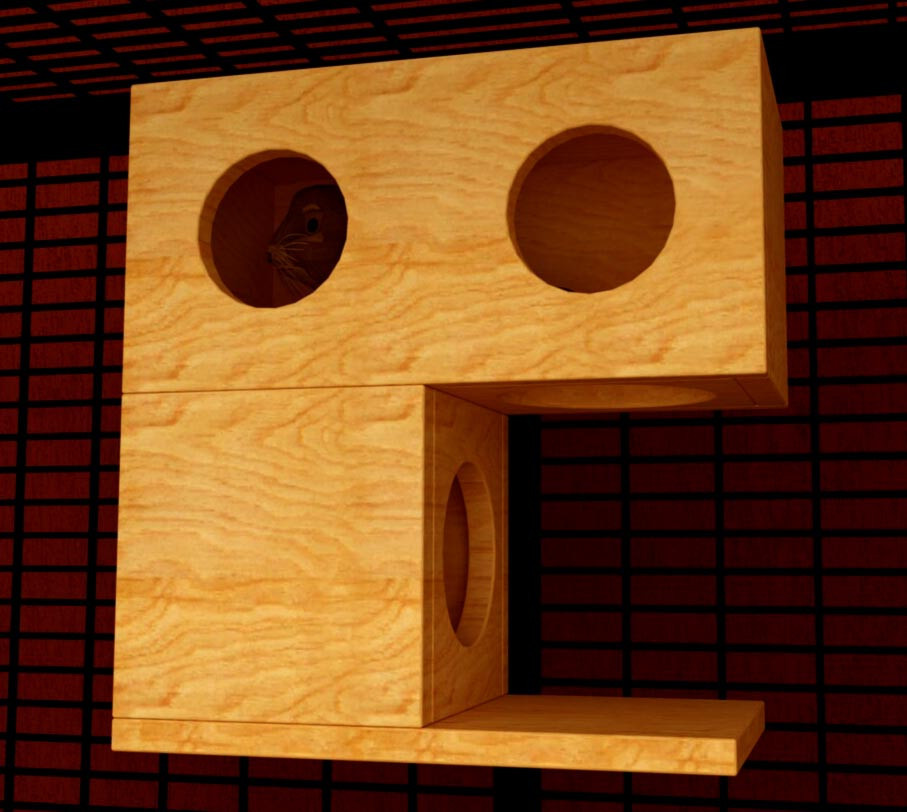 Домик для шиншиллы 