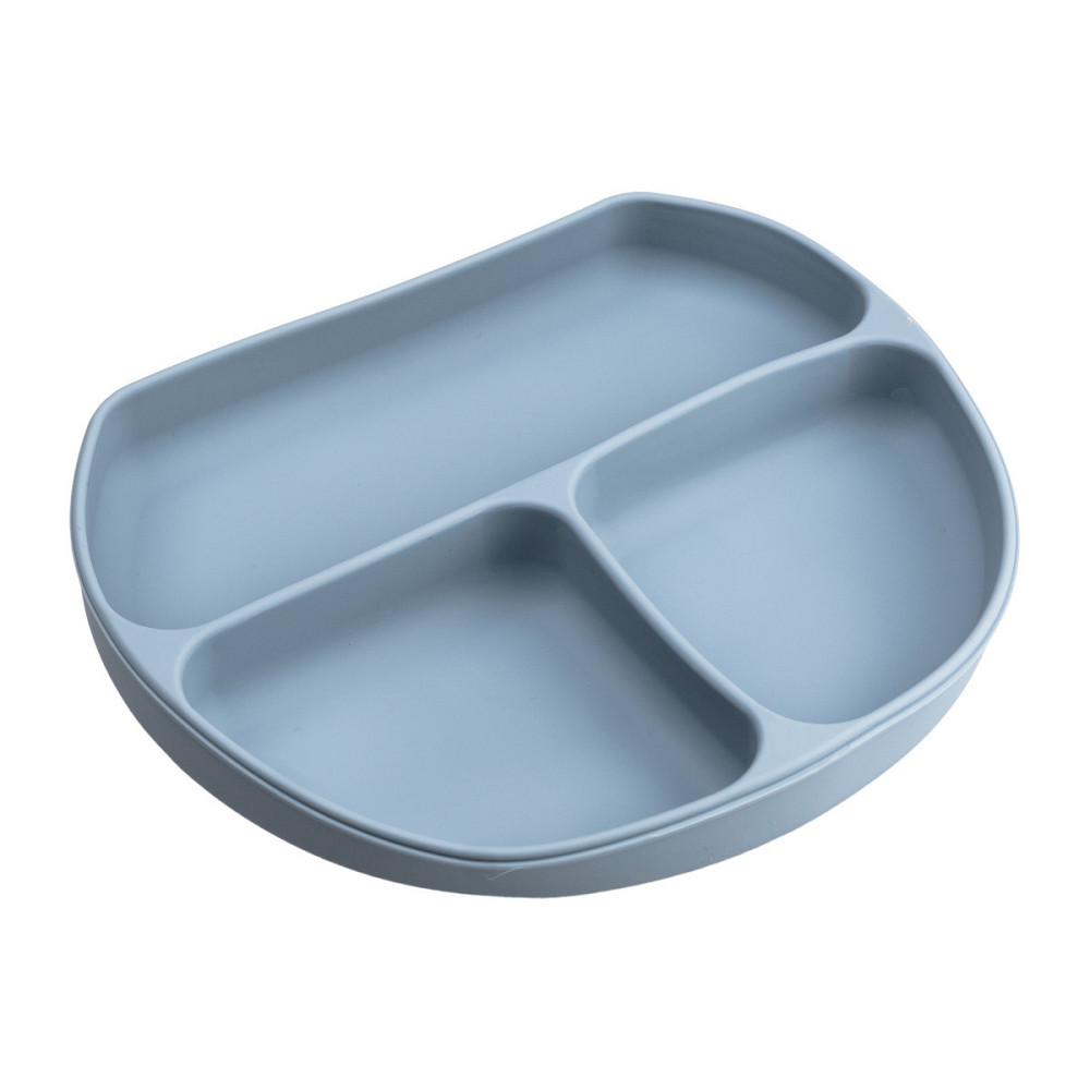 Синій дитячий набір силіконової посуди на 7 предметів Київ - фото 1