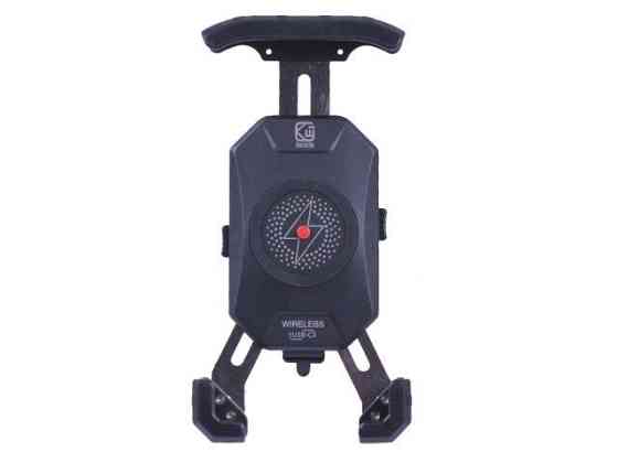 Держатель телефона M14-A1 черный, крепление на руль, с беспроводной зарядкой, Kewiq Мукачево