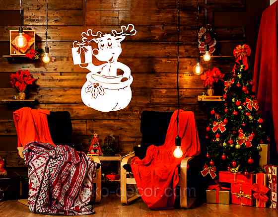 Декоративное настенное Панно «Новый год», Декор на стену 70*51 см Киев