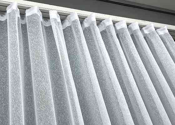 Тюль VR-Textil 1965т Преміум сітка льон дощик Linea Білий 400х270 см (42-0999) Київ