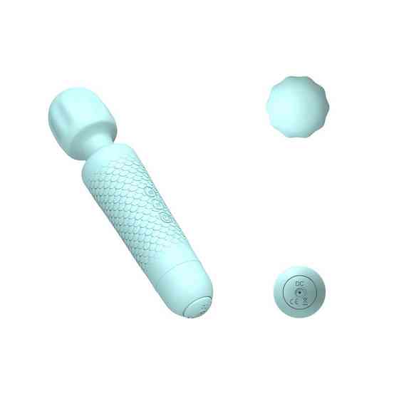 Міні-вібратор мікрофон Every Night Toys Sharon бірюзовий, 10 режимів вібрації Sex Aura Київ