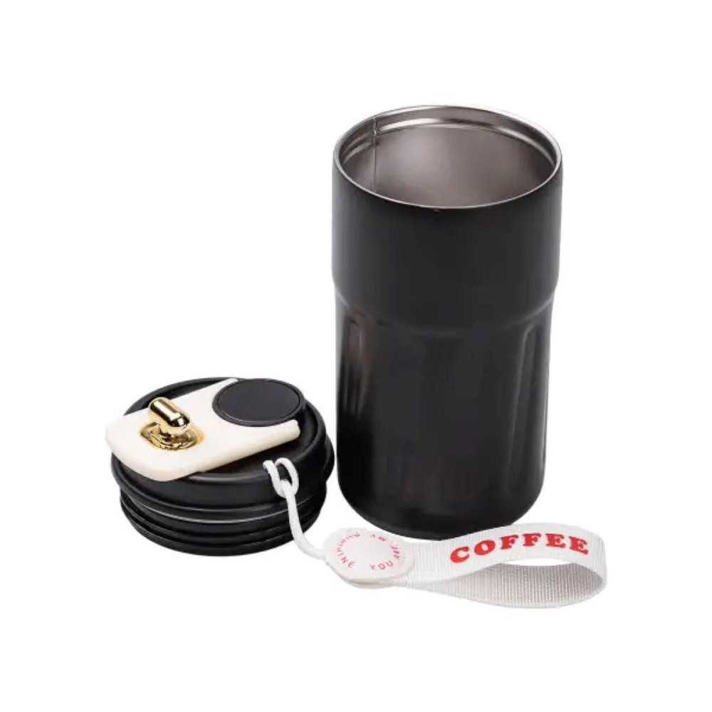 Термочашка Coffee з датчиком температури 500 мл чорна HP-14-10B Київ - фото 4