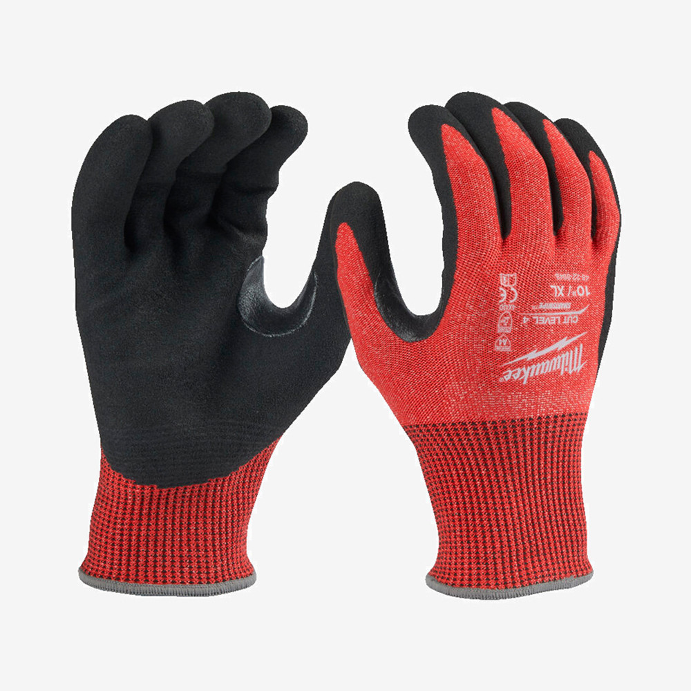 Перчатки MILWAUKEE с сопротивлением порезам 4/D уровня, 10/XL Одесса - изображение 1