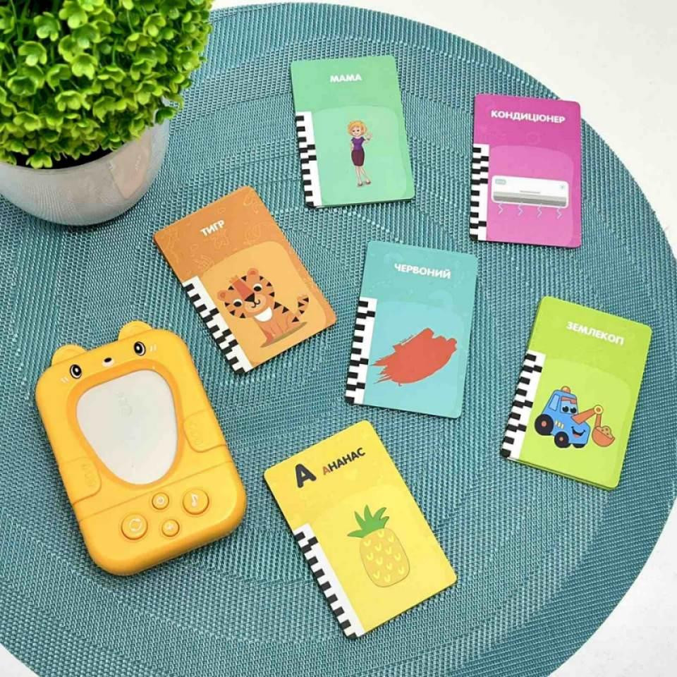 Карточний пристрій для раннього розвитку Країна Іграшок картки по 6 темам Жовтий (PL-724-02) Чернігів - фото 4