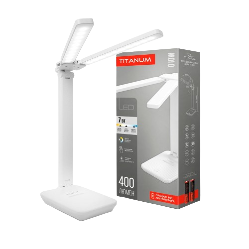 Лампа настільна LED 7W 2700-6000К 220V з акумулятором TLTF-010W Titanum Житомир