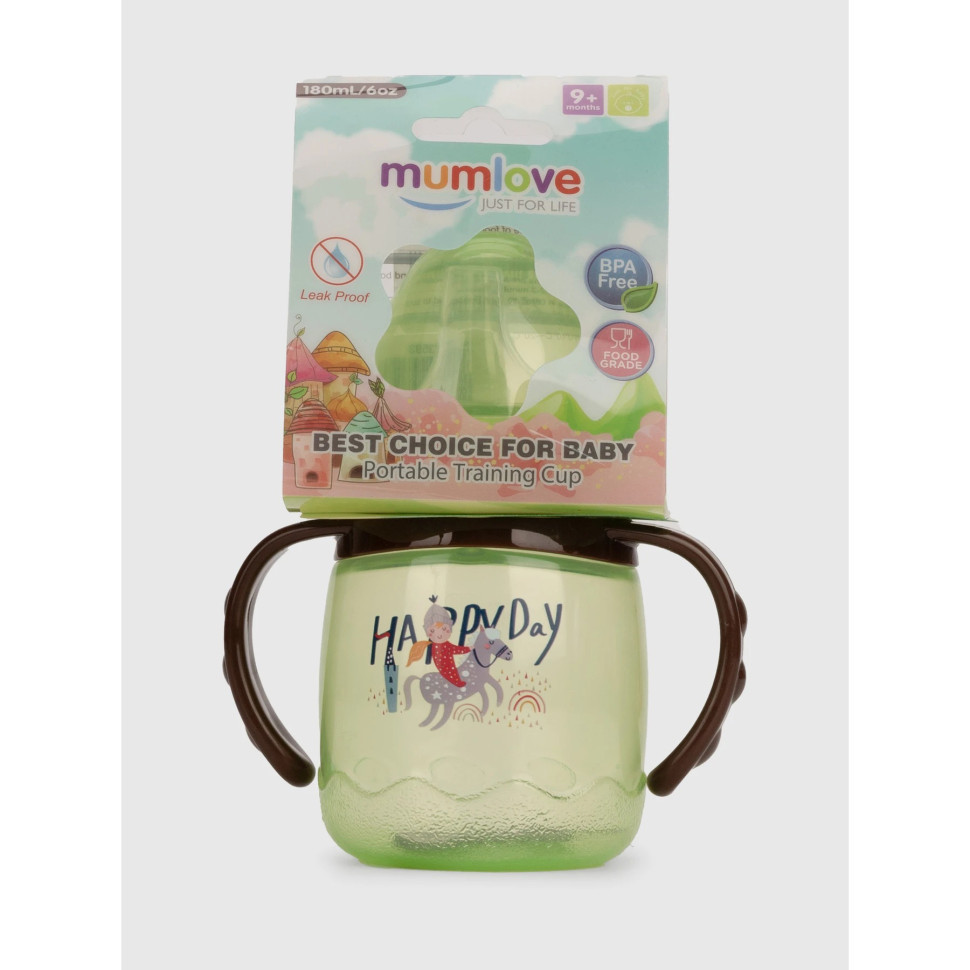 Поїльник з силіконовим носиком MGZ-0314(Green) 180 мл Вінниця - фото 2