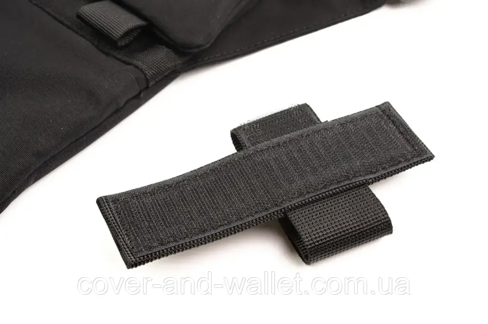 Тактическая сумка через плечо черного цвета для скрытого ношения пистолета 902710 Киев - изображение 6