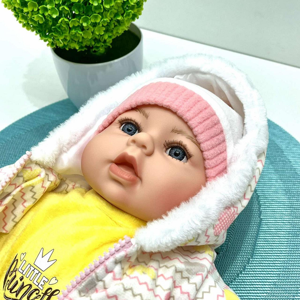 Кукла-пупс м'яконабивна з соскою та звуковими ефектами укр мова 42см Вид 1 (M 5919 I UA) Чернігів - фото 6