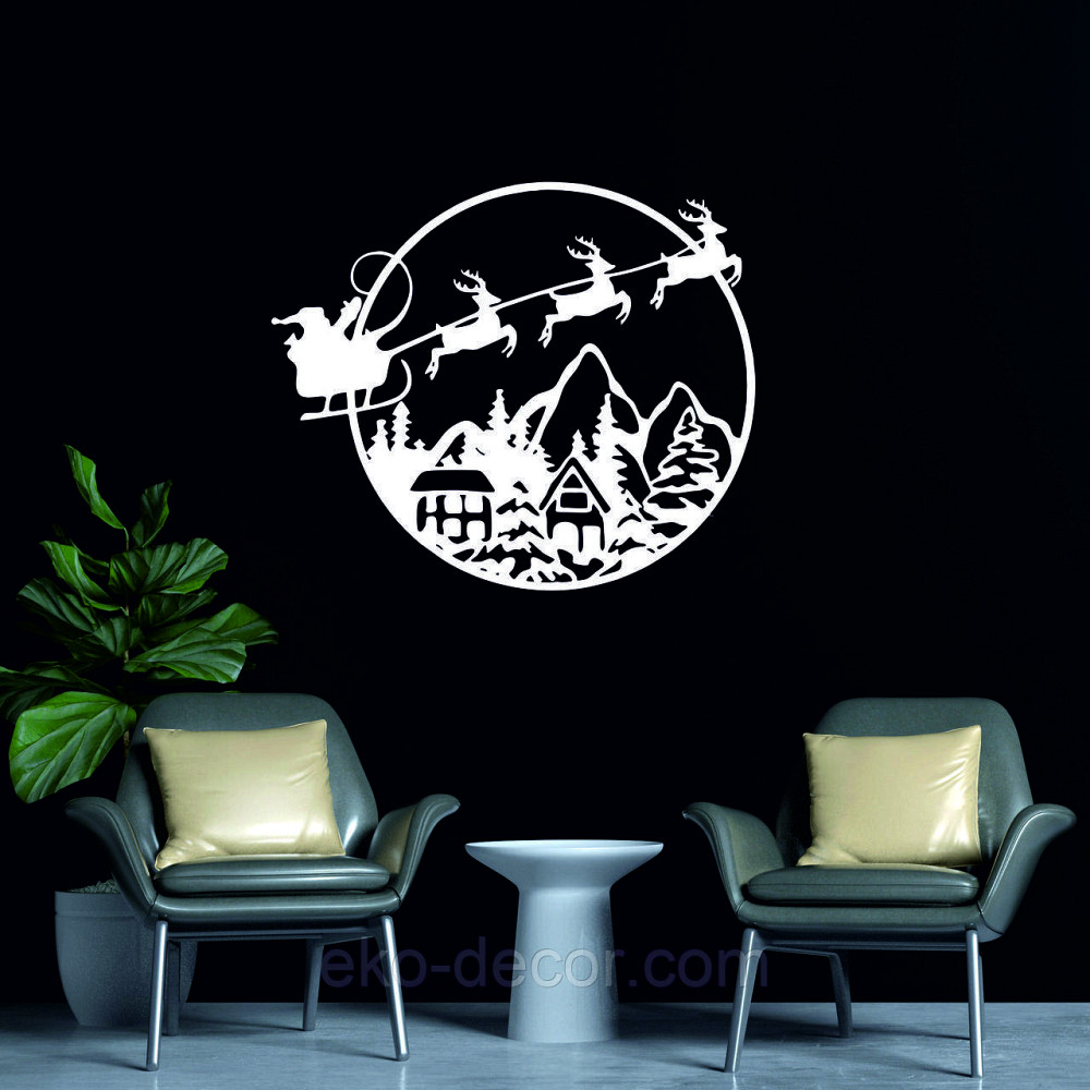 Декоративне настінне Панно «Новий рік», Декор на стену Київ - фото 4