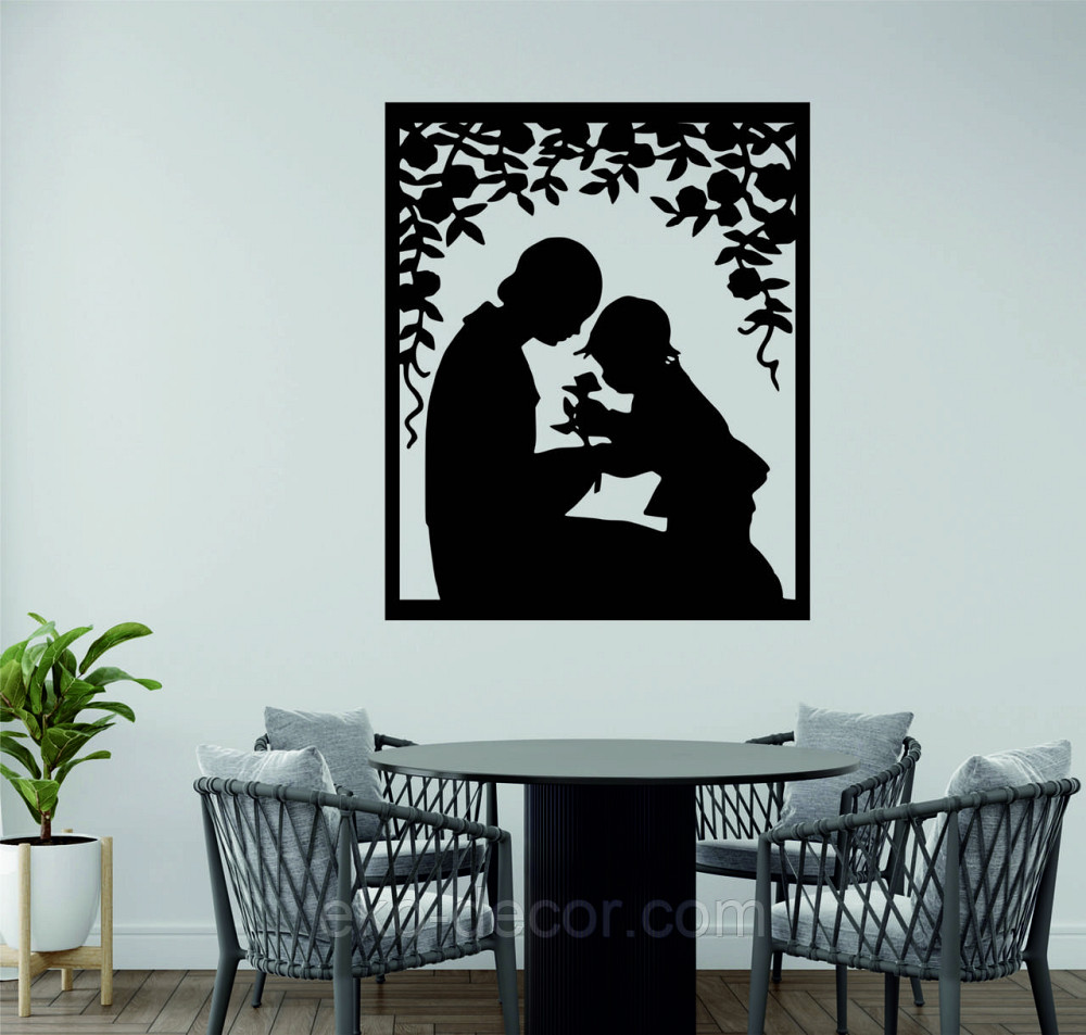 Декоративне настінне Панно «Мати та дитина» Декор на стіну 70*57 см, Чорний Київ - фото 6