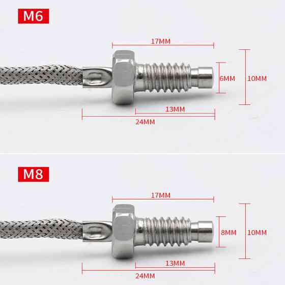 Датчик температуры 0-400°C с кабелем 1м и резьбой 6мм Киев