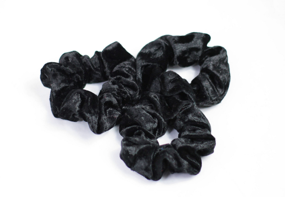 Велюровая резинка для волос Черный Харьков - изображение 3