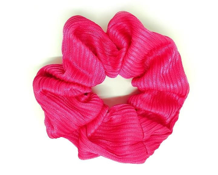 Гумка для волосся гофре малинова Київ - фото 1