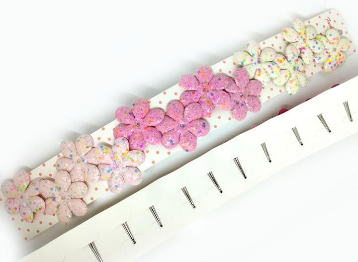 Гумки дитячі для волосся Квіти уп 12 шт Київ - фото 1