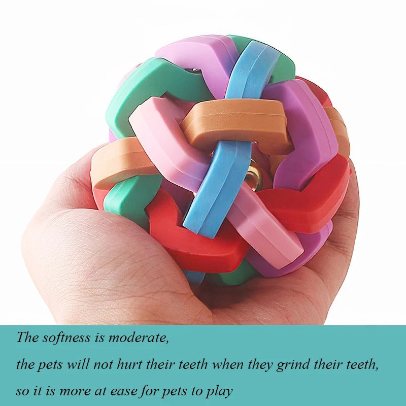 Мячик для котов и собак с колокольчиком внутри - диаметр мячика 7см, пищалка, резина. Киев - изображение 2