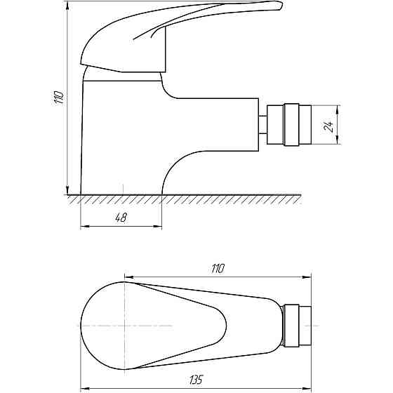 Змішувач для біде EcoMix ENERGO E-GEZ-106 (000010036) Київ
