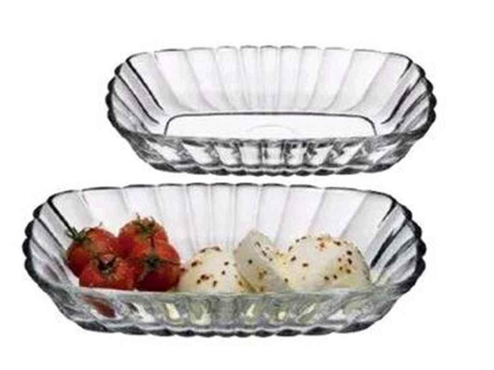 Набор салатников 2шт MEZZE 18*11,4см, h-3,4см (под.уп.) ТМ PASABAHCE Киев - изображение 1