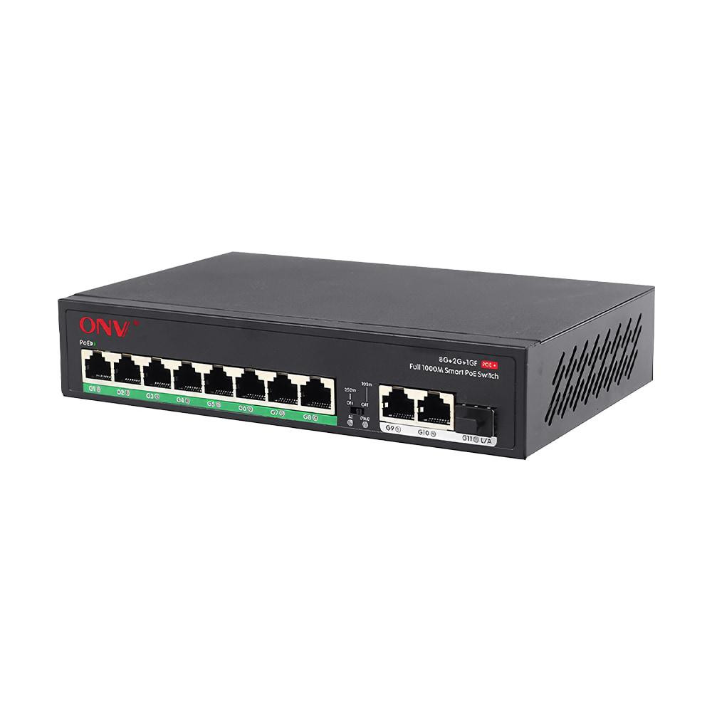 PoE-комутатор некерований гігабітний 11-портовий ONV-H3108PFD з 8 портами PoE (73-00062) Киев - изображение 1