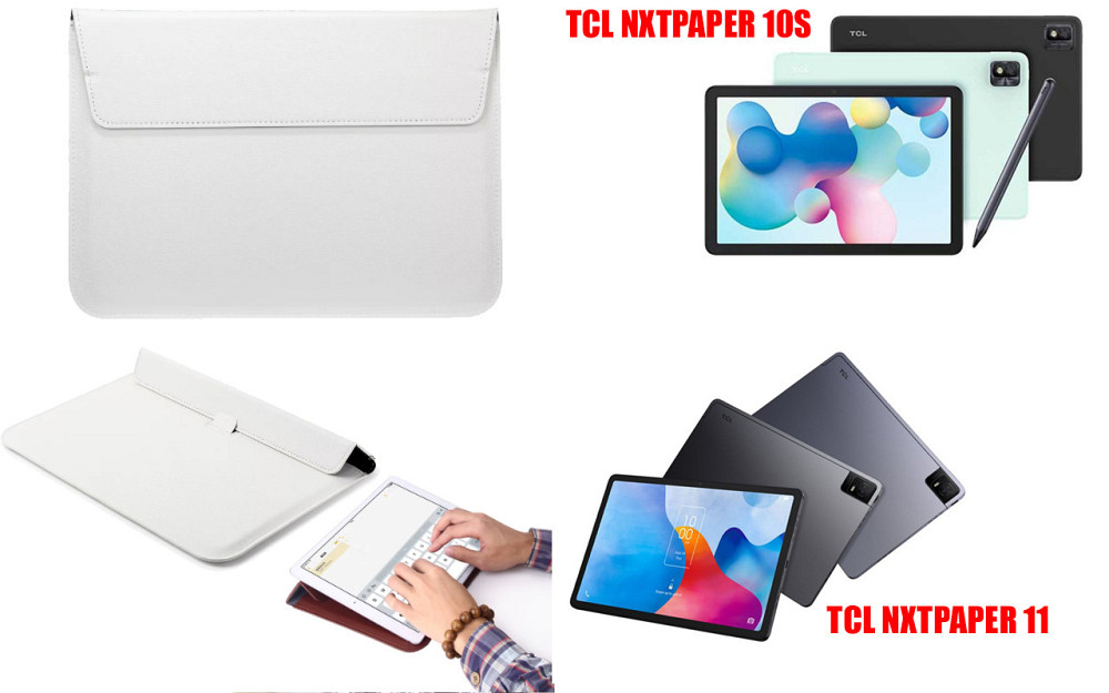 Чохол-конверт VitoCase для TCL NXTPAPER 10S, NXTPAPER 11, з функцією підставки для планшета Білий Київ - фото 1